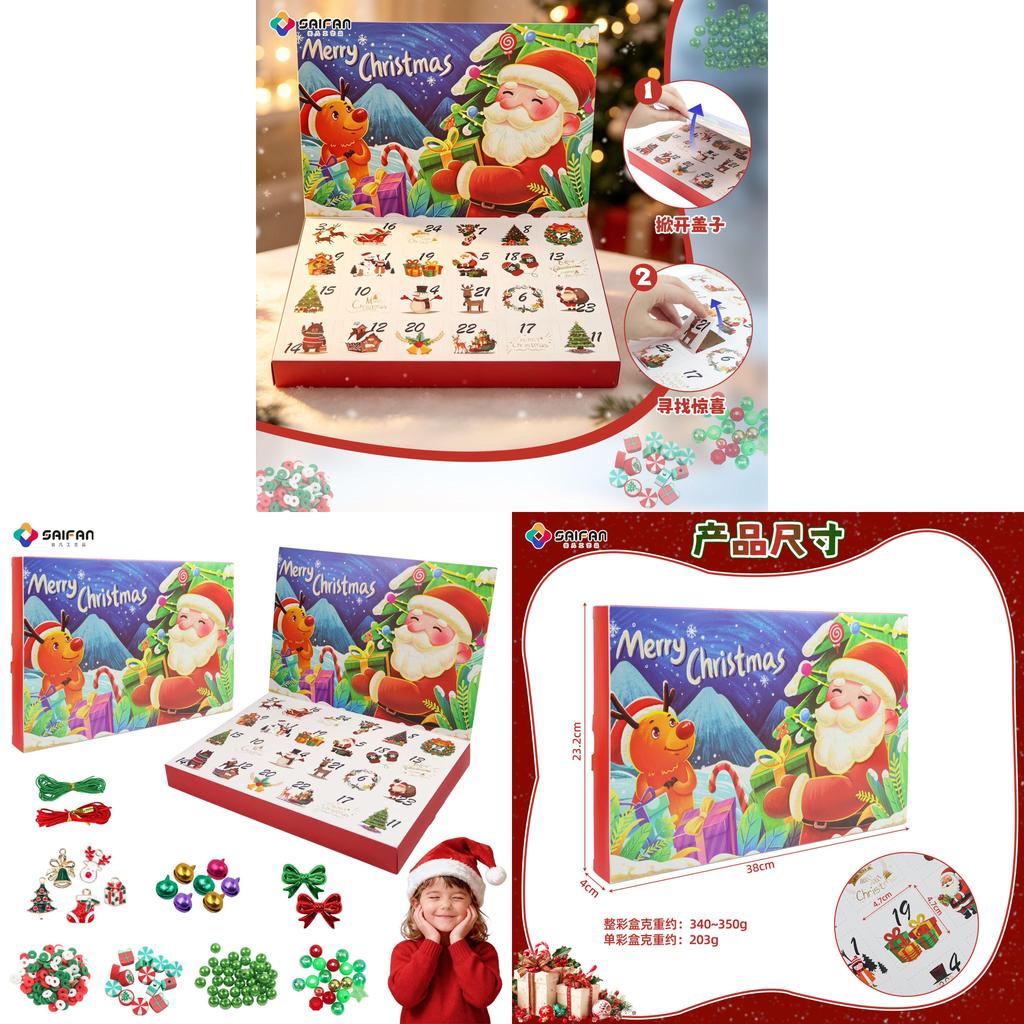 Christmas Diy Jewelry Countdown Calendar With Acrylic Decor For Holiday Gift Making