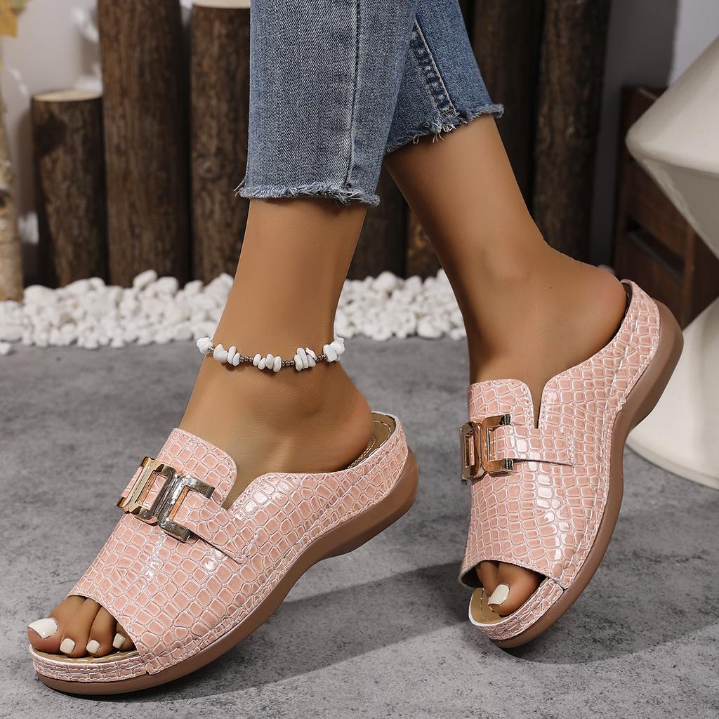 Mode Été 2025 Nouvelles Pantoufles pour Femmes Sandales Plates Décontractées Tendance 2025 Chaussures Slingback Femme Plateforme Compensée Sport Pantoufles Slides Femmes