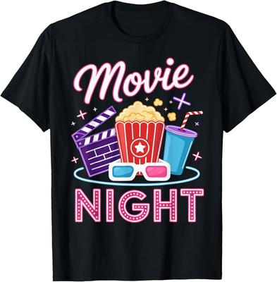 Movie Night Family Film Home Cinema T-Shirt