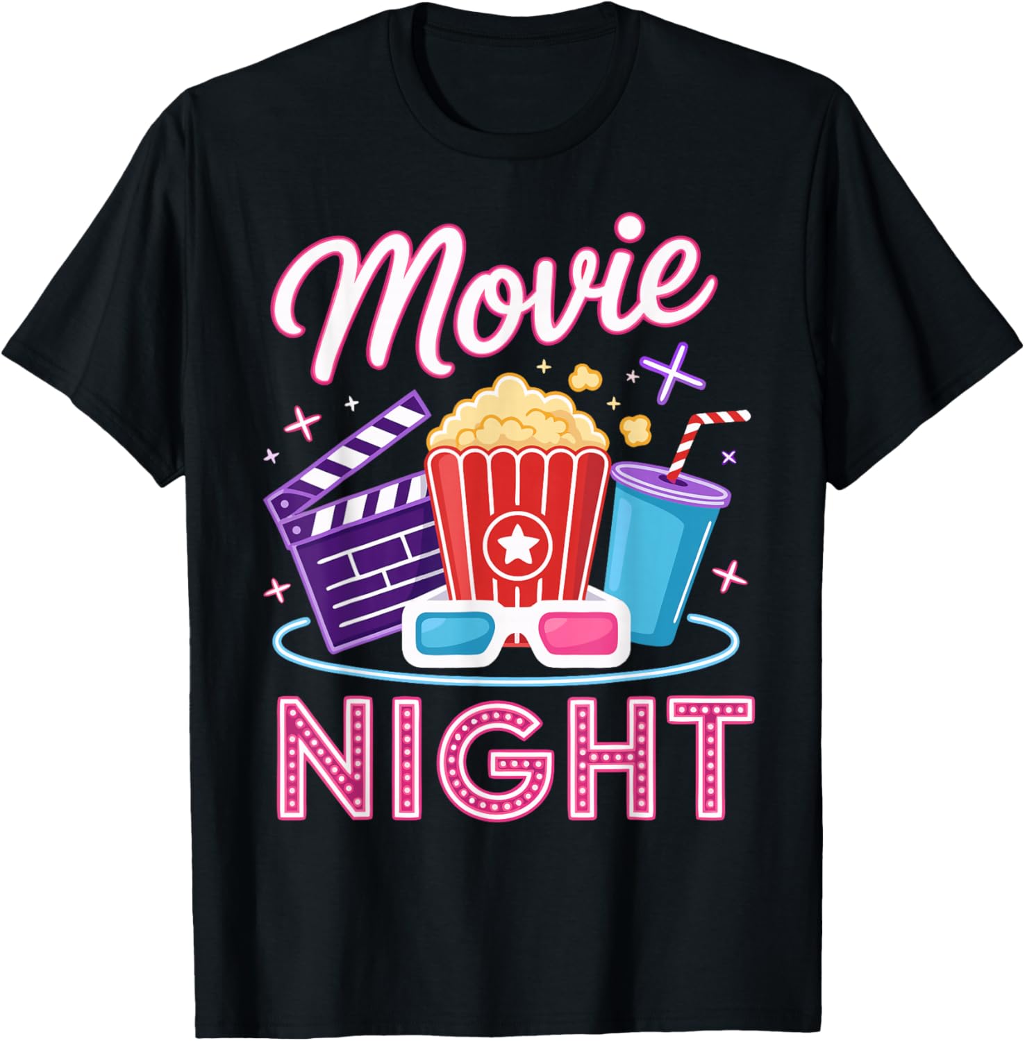 Movie Night Family Film Home Cinema T-Shirt S разноцветный
