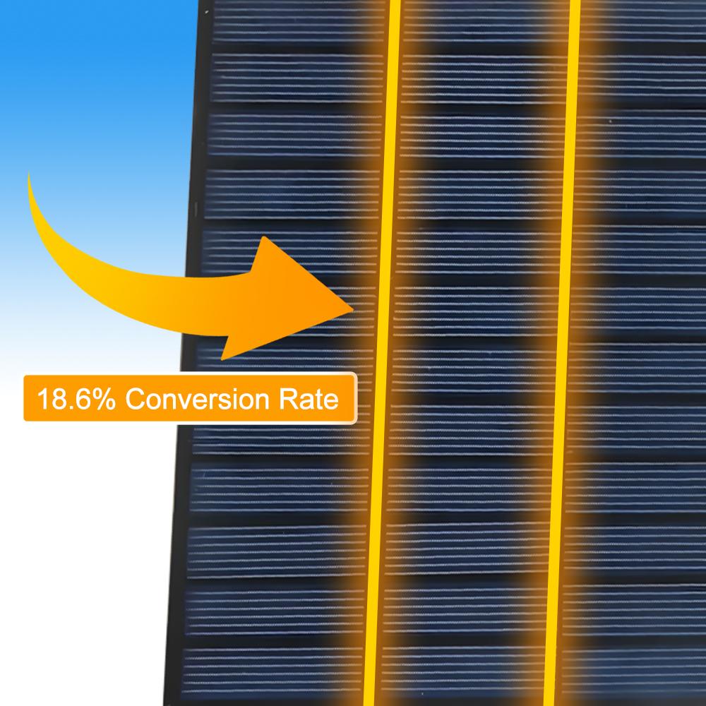 3 Solar Panel 18.6 Percent High-Efficiency Polysilicon Power IPX6 Waterproof 250mA Photovoltaic Module 12 Volt Solar Panel for Smart