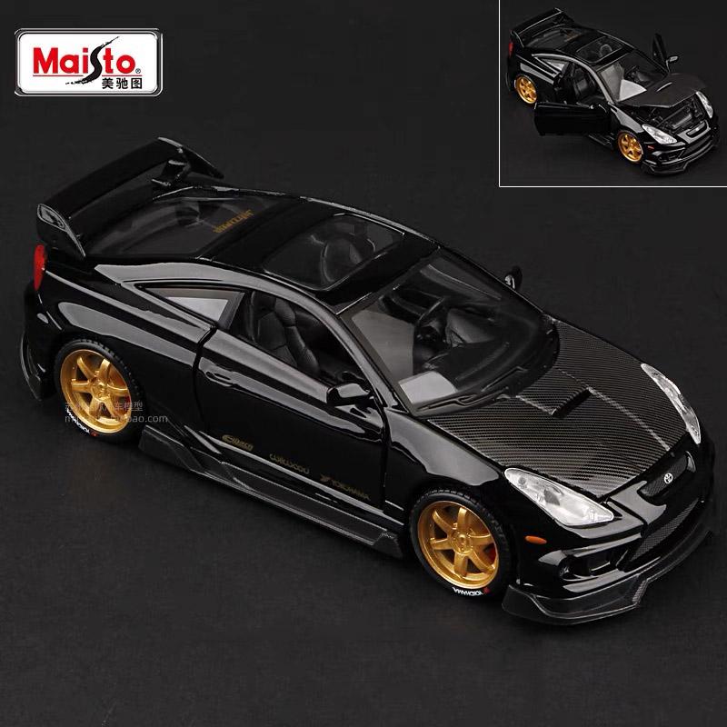 xmwcj1 Maisto 1:24 Toyota Celica GT-S Alloy Miniature Car Model Diecast Metal Scale Car Model Collection Children Toy Vehicles Gift