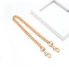 Handbag Chain Strap Metal Shoulder Crossbody Replacement Strap Chain with Buckles Bag Chain Strap with Faux Pearl Extension Chain for Ladies Purse