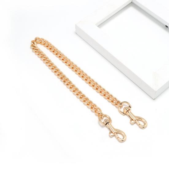 Handbag Chain Strap Metal Shoulder Crossbody Replacement Strap Chain with Buckles Bag Chain Strap with Faux Pearl Extension Chain for Ladies Purse
