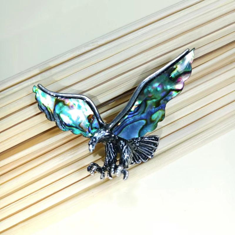 Vintage Shell Animal Brooch With Inlay Craft For Couples Gift Accessory