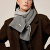Saint Luxure Double-Sided Color Block Muffler Gray