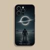 F-Film I-Interstellar Movie Phone Case For iPhone 17,16,15,14,13,12,Pro,Max,Plus,E,SE4,Air,Mini Black Soft Cover