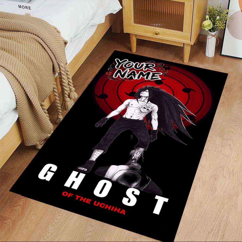 Naruto Character Customize Text Carpet Suitable for Decorate room Entryway Playrooms Game Room Anti-slip Rug Office home decor