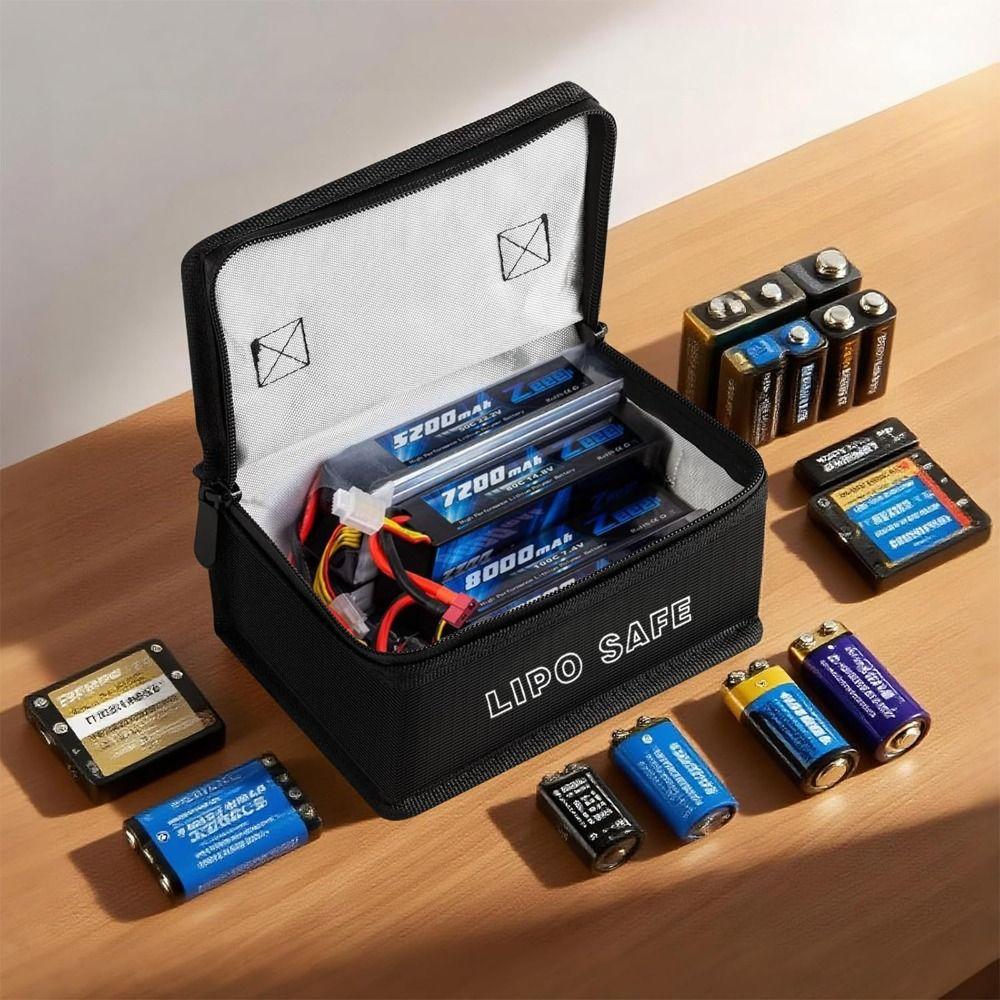 Waterproof Battery Fireproof Handbag Portable Lipo Protective Case RC Battery Storage