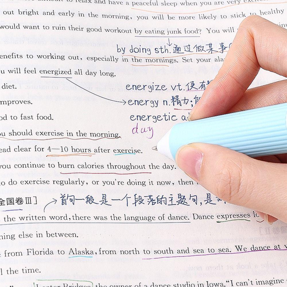 3Pcs/Set Multicolored Multicolor Ballpoint Pens Multicolor Retractable Pen  Student Stationery