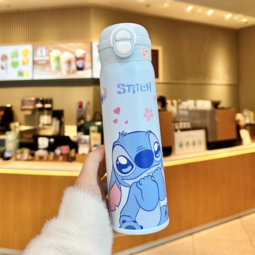 Mickey Mouse Kids Insulated Water Bottle With Straw Lock For School Portable Drinkware