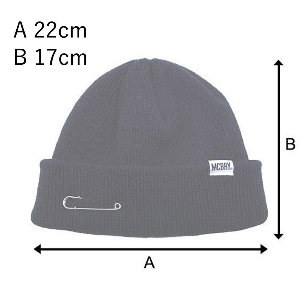 Czapka dzianinowa McBary krótka dla mężczyzn i kobiet Beanie, (Musztarda)