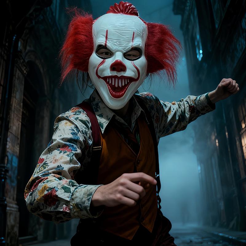 Halloween Scary Clown Full Face Mask for Party