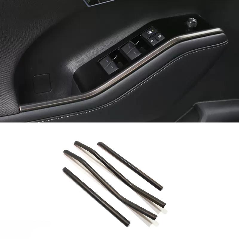 For Toyota Highlander XU70     ABS Car Window Lifter Switch side Trims Glass Door Armrest Panel Accessories