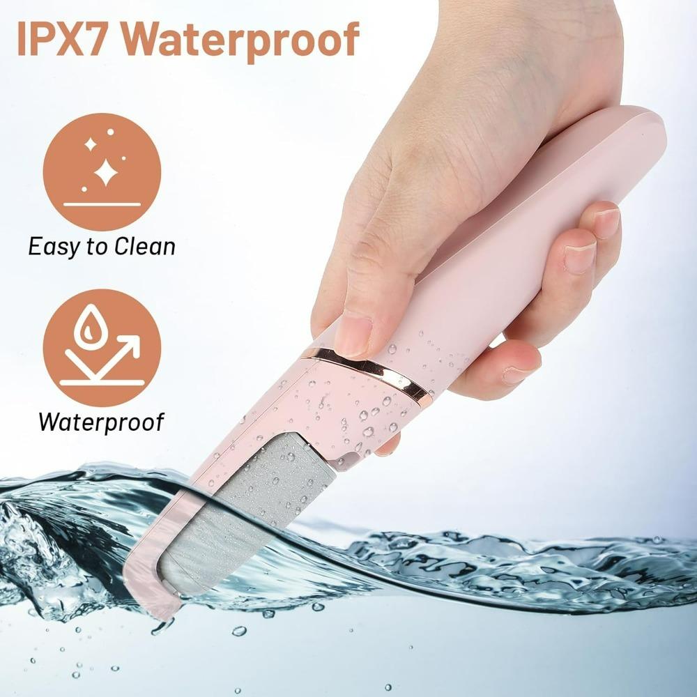 Electric Foot Callus Remover – USB Rechargeable Pedicure Tool with 2-Speed Roller and LED Light for Cracked Heels & Dead Skin