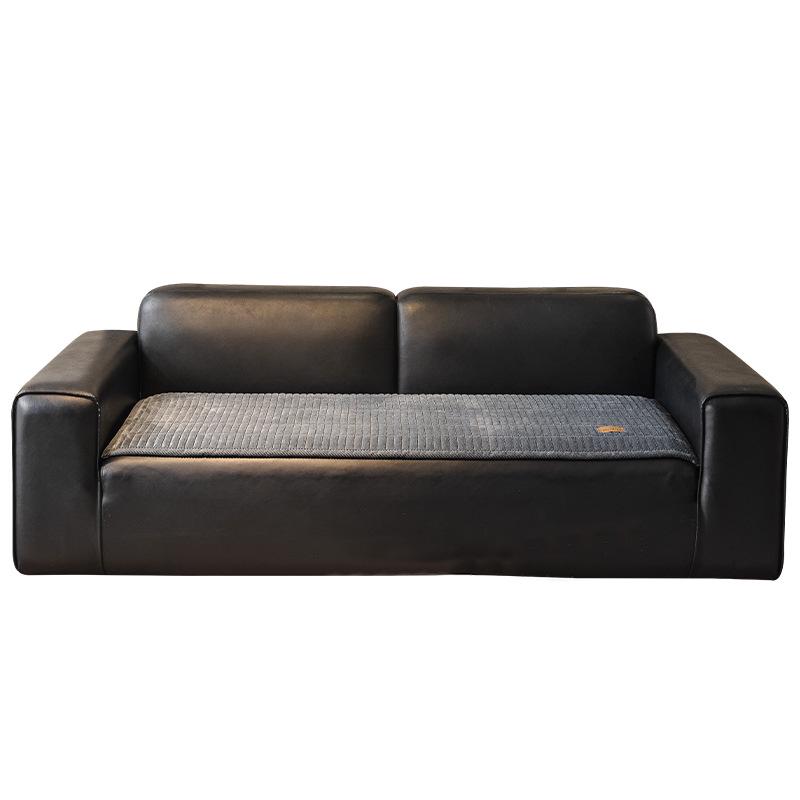 Creme-farbene kurzflorige rutschfeste Sofakissenhülle - Verdickte einteilige für Herbst/Winter 2026