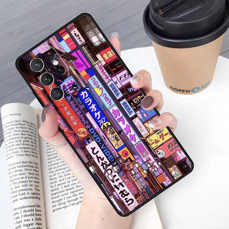 Art Pixel Aesthetic phone case Cover For Samsung Galaxy S24 S25 Ultra S21 S22 Ultra S10E Note 10 Plus Note 20 FE S23