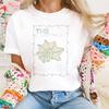 Vacation Fashion Women's Printed Pattern Summer Women's Regular Versatile T-Shirt Harajuku Street Style Clothing Beach T-Shirt