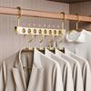 Space Saving Lightweight Garment Rack 6/8 Hooks For Scarves Ties Towels Foldable Storage Solution Closet Essential