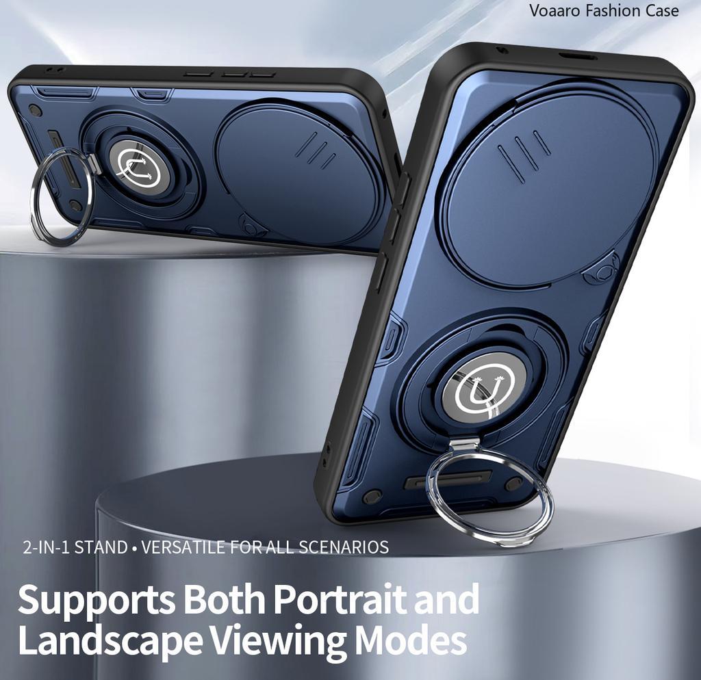 Slide Lens Camera Protection Funda for Honor X9D 5G Case Magnetic Rotate Ring Kickstand Cover for Honor X70 5G Armor Case