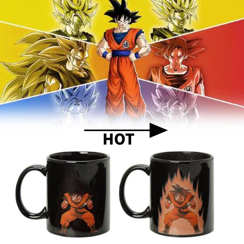 Dragon Ball Son Goku Varmefølsom Keramisk Krus Tegneserieprint Gavekopp