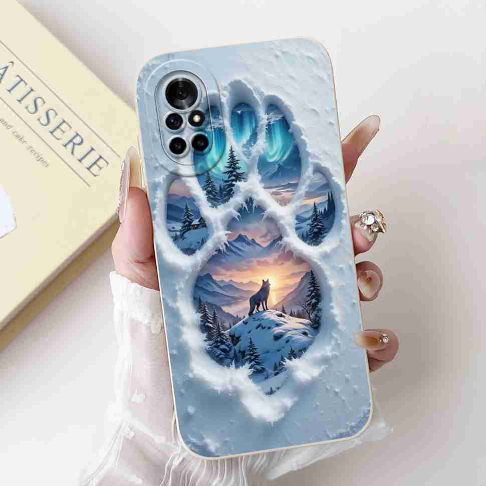 For Huawei Nova 8 Case Cute Painted Cover Soft Silicone Case For Huawei Nova 8 8i 8E Back Cover TPU Fundas Shockproof Bumper
