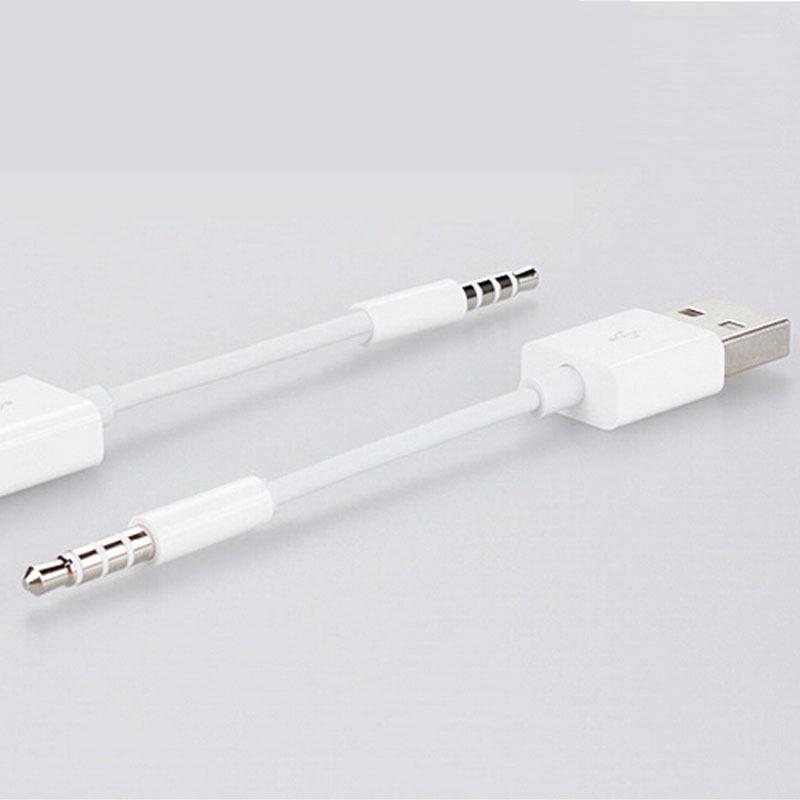 MP3 Clip Line USB to 3.5mm Audio Cable for iPod Shuffle
