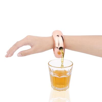 Fiaschetta per vino in acciaio inossidabile Fiaschetta per vino a forma di braccialetto Whisky Bicchieri Imbuto Set di bottiglie di vino Imbuto