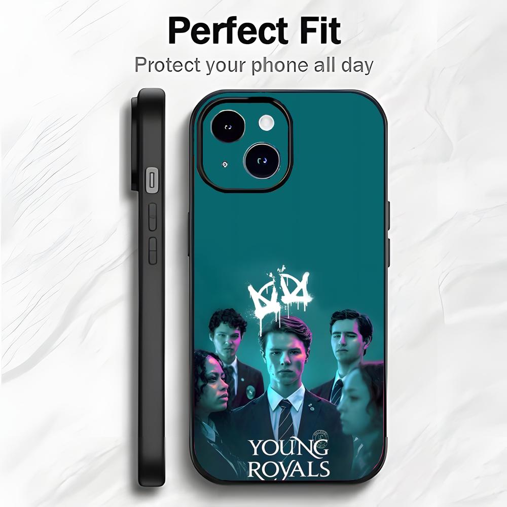 Sweet Romantic Swedish TV Y-Young Royals Phone Case Phone Case Soft Packaging Lightweight For iPhone17 16 15 14 13ProMax