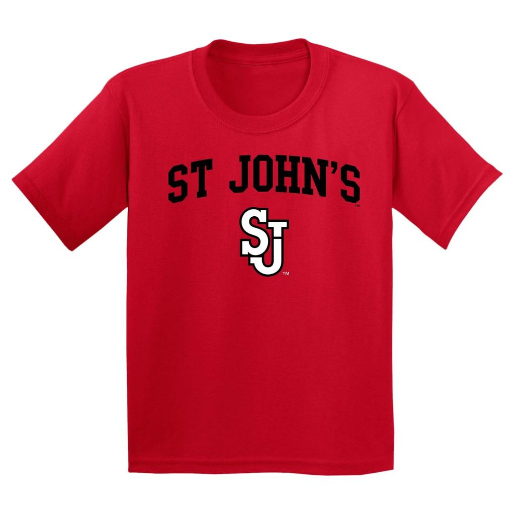 St John's University Red Storm Arch Logo Youth T-Shirt - Red