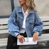 Women's European & American INS Style Casual Streetwear Loose Short Denim Jacket