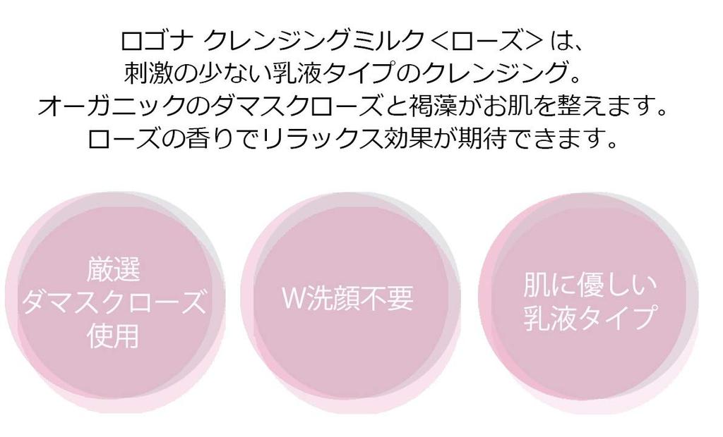 LOGONA Imported from Cleansing Milk 125ml need for double for dry and normal [Officially Japan] <Rose> [No cleansing, skin]