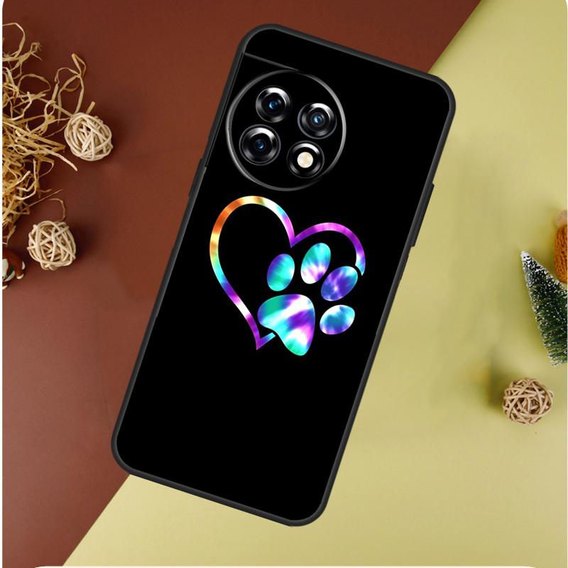 Dog Paw For OnePlus 13 13R 12 12R 11 9 10 Pro 8T 9RT 10T 10R N20 N30 Nord CE 2 3 4 Lite Phone Case