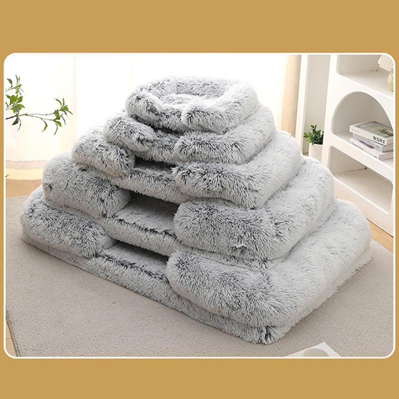 Winter Warm Pet Dog Bed Washable Plush Pet Sleeping Bed Mat for Small Medium Dogs Super Soft Puppy Bed Dog Accessories