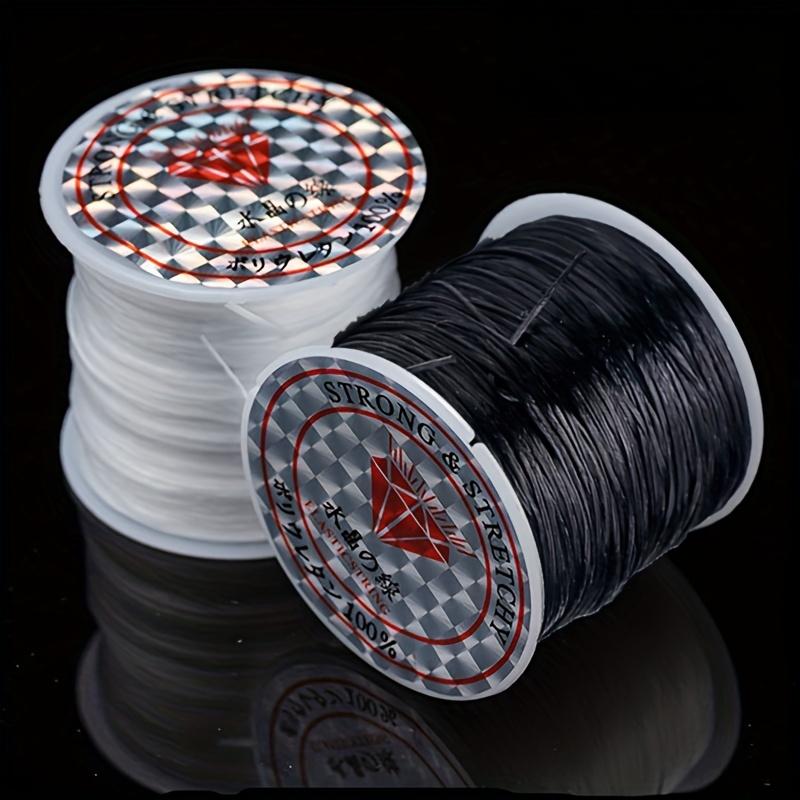 Fir elastic din cristal 0,8 mm Fir elastic din cristal Fir pentru mărgele Fir elastic pentru brățări pentru confecționarea bijuteriilor Confecționarea de mărgele Cordoane și fire pentru mărgelit