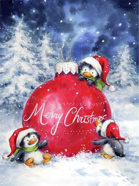 5d Diamond Painting Penguin DIY Mosaic Winter Full Round/Square Diamond Embroidery Cross Stitch Animal Home Decor Kits