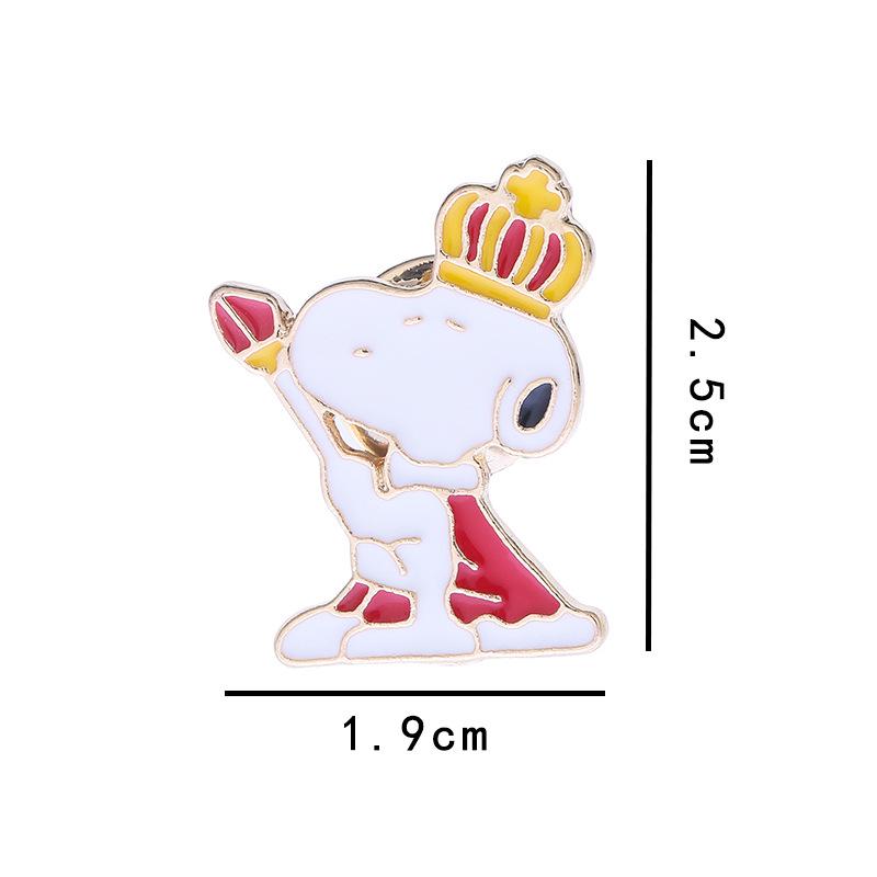 Snoopy Cartoon Enamel Pin Brooch - Cute Japanese Animal Accessories