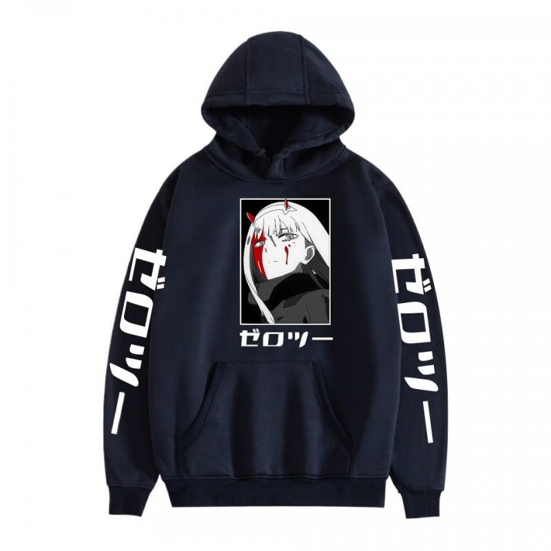 Anime Darling In Franxx Zero Two Printed Hoodie Teens Unisex Casual Sweatshirt Fall