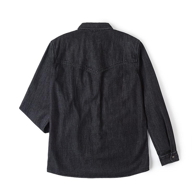Standard Version 101 Embroidered Polo Long Sleeve Single Breasted Denim Jacket Men jackets LMT006996100342A05308