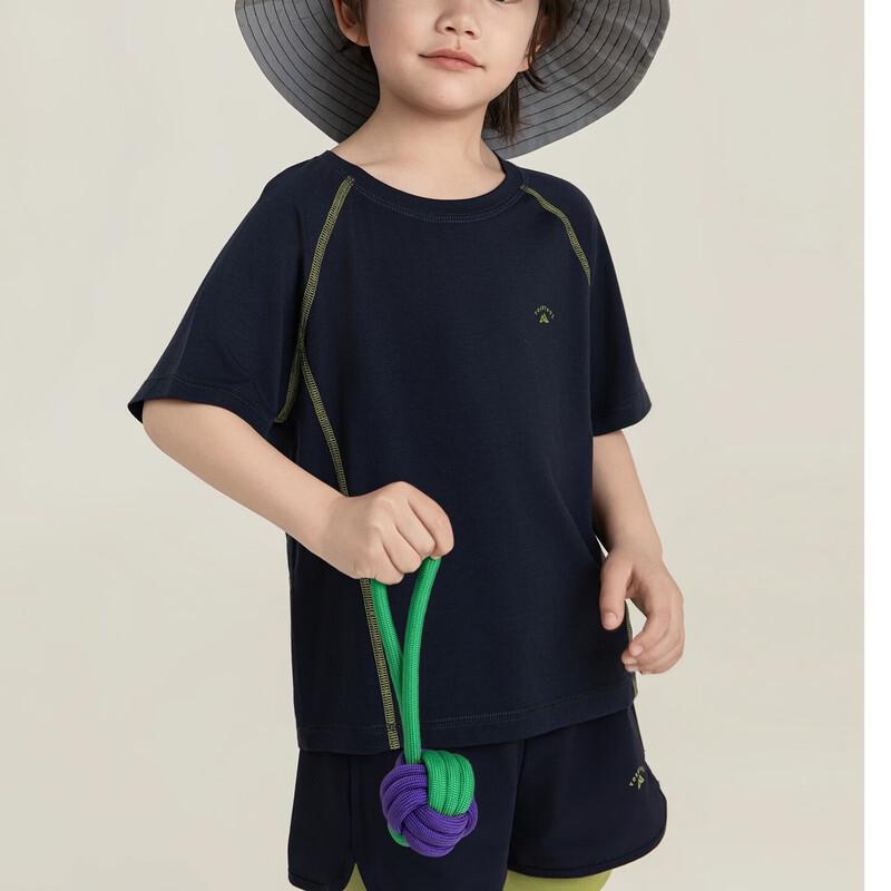 

YouYou Boy s Tencel Wool Knit Short Sleeve T-shirt 120 cm