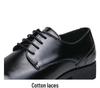 Men's European Formal Leather Lace-Up Derby Loafers - Pointed Toe, Versatile, Plus Size