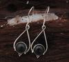 Solid 925 Sterling Silver Black Onyx Gemstone Women Dangle Earrings Long Earrings Gift For Sister