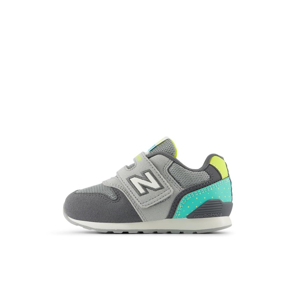 Sneakers IZ996 Current Model Velcro Boys Girls PC3 Cm W [New Balance] Baby/Kids (GRAY/GREEN) 13.5