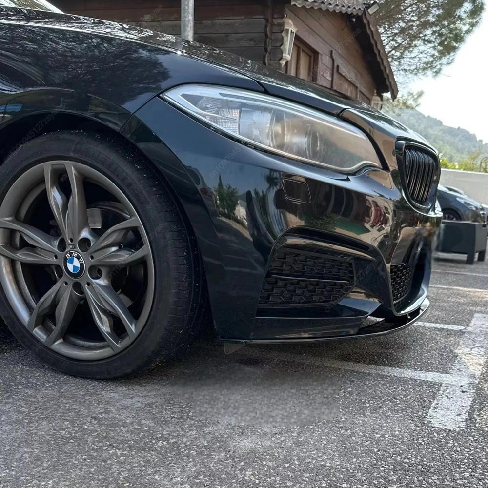 4Pcs Front Bumper Lip Splitter For BMW 2 Series F22 F23 M235i M240i 220i 228i 230i M-Sport 2014-2021 Car Canard Spoiler Bodykits