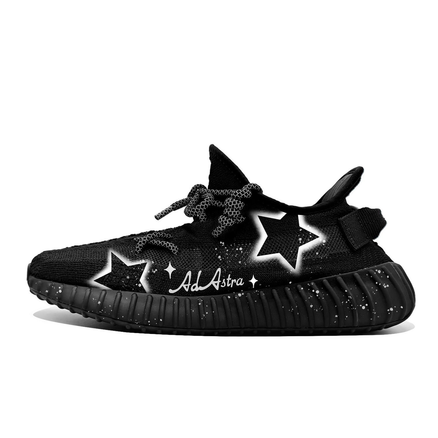 

Adidas Originals Yeezy Boost 350 V2 Dark Night Starlight Synthetic Leather Abrasion Resistant Low top Casual Shoes ID4811(Team1143-) 36