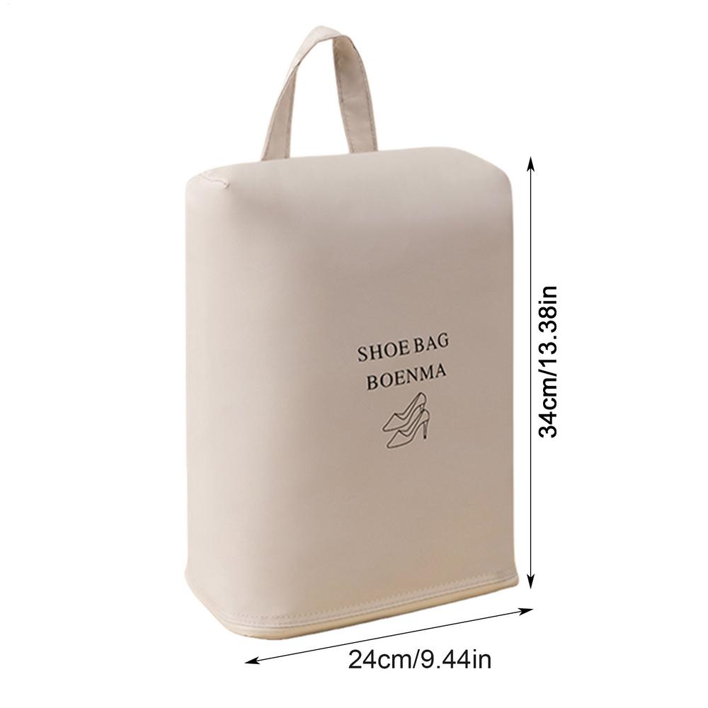 Shoe Bags Storage Bags Shoe Storage Organizer Bag For Travel Reusable Shoe Pouch With Zipper With Zipper Space Saving Shoe белый