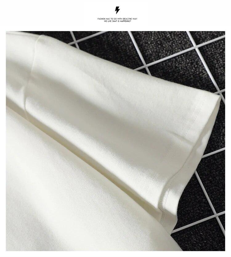 Tricou pentru bărbați nou de vară Tricou solid la modă pentru bărbați Hip Hop supradimensionat cu mânecă scurtă, casual, din bumbac, tricouri de top pentru bărbați