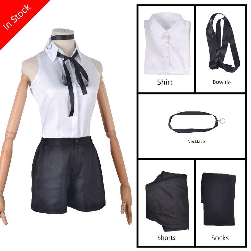 [in Stock] Chainsaw Man Cosplay Costume Reze Cosplay Costume Bomb Demon Reze Cosplay Outfit Full Set for Women