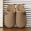 2026 New Unisex Winter Home Slippers Fashion Buckle Design Warm Fleece Lined Non - Slip Indoor Comfort Slippers New Arrival