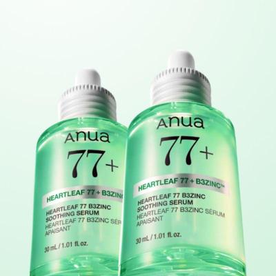 Heartleaf 77 B3 Zinc Trouble Serum Double Set – Calming Pore & Blemish Care Serum for Oily Sensitive Skin 30ml X 2